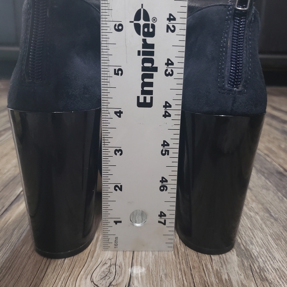 Renvy blue suede leather pointed toe boots size 6.5 women ankle bootie - Picture 8 of 11